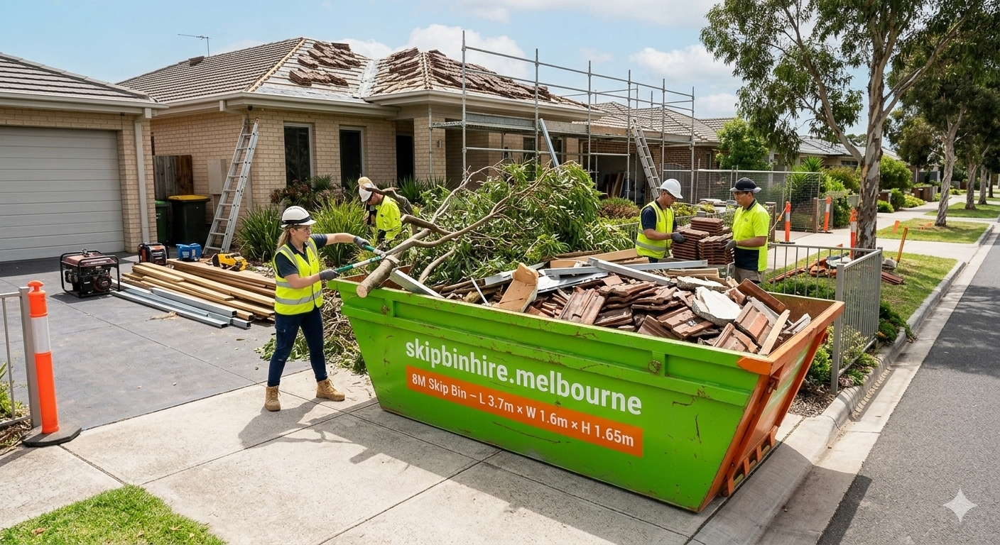 8m Skip Bin